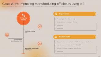 Boosting Manufacturing Efficiency With IoT Technology Powerpoint Presentation Slides Slides Image