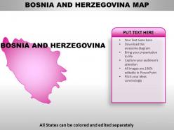 Bosnia and herzegovina country powerpoint maps