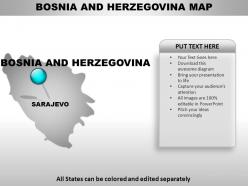 Bosnia and herzegovina country powerpoint maps