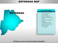 Botswana country powerpoint maps