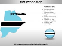 Botswana country powerpoint maps