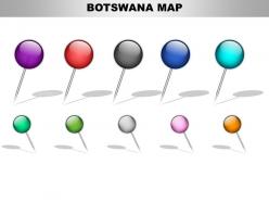 Botswana country powerpoint maps