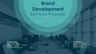 Brand Development Services Proposal Powerpoint Presentation Slides