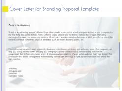 Branding proposal template powerpoint presentation slides