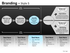 Branding style 5 powerpoint presentation slides db