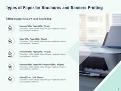 Brochures And Banners Printing Proposal Powerpoint Presentation Slides