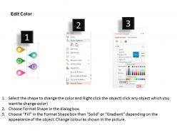 Bt five staged vertical timeline for business powerpoint template