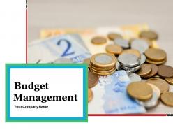 Budget Management Powerpoint Presentation Slides