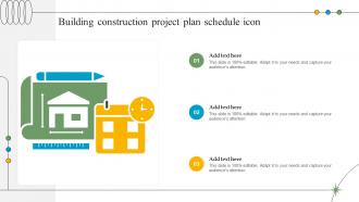 Building Construction Project Plan Schedule Icon