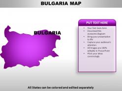 Bulgaria country powerpoint maps