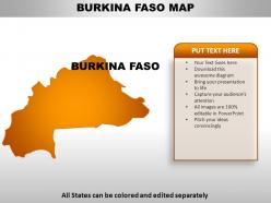 Burkina faso country powerpoint maps