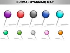 Burma country powerpoint maps