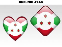 Burundi country powerpoint flags