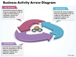 Business activity arrow diagram powerpoint templates ppt presentation slides 0812