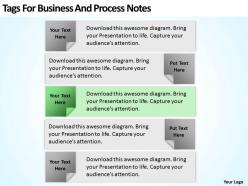 Business activity diagram tags for and process notes powerpoint slides 0522