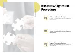 Business alignment procedure strategy technology ppt powerpoint presentation layouts styles