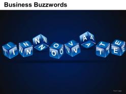 Business buzzwords powerpoint presentation slides db