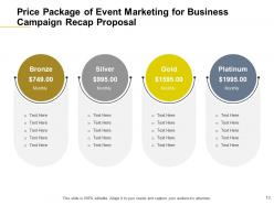 Business campaign recap proposal template powerpoint presentation slides