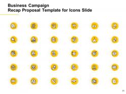 Business campaign recap proposal template powerpoint presentation slides