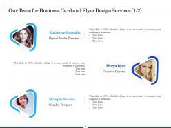 Business Card And Flyer Design Proposal Powerpoint Presentation Slides