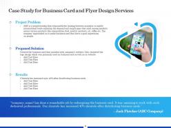 Business Card And Flyer Design Proposal Powerpoint Presentation Slides