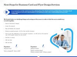 Business Card And Flyer Design Proposal Powerpoint Presentation Slides