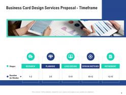 Business card design services proposal powerpoint presentation slides