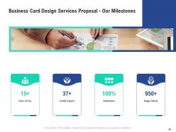 Business card design services proposal powerpoint presentation slides