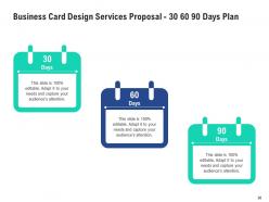 Business card design services proposal powerpoint presentation slides