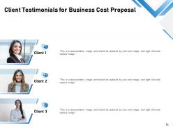 Business cost proposal powerpoint presentation slides