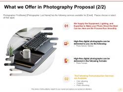 Business Event Photography Proposal Template Powerpoint Presentation Slides