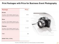 Business Event Photography Proposal Template Powerpoint Presentation Slides