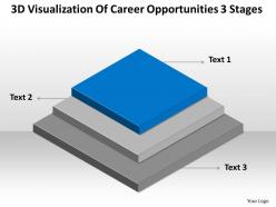 Business flowcharts career opportunities 3 stages powerpoint templates ppt backgrounds for slides