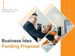 Business idea funding proposal powerpoint presentation slides