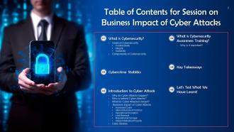 Business Impact of Cyber Attacks Training Ppt Aesthatic Captivating