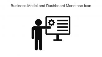 Business Model And Dashboard Monotone Icon In Powerpoint Pptx Png And Editable Eps Format