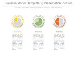 Business model with new market share analysis presentation pictures