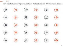 Business objectives and future position statements ppt presentation slides complete deck