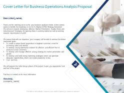 Business operations analysis proposal powerpoint presentation slides