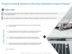 Business operations analysis proposal powerpoint presentation slides