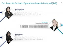 Business operations analysis proposal powerpoint presentation slides