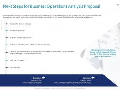 Business operations analysis proposal powerpoint presentation slides