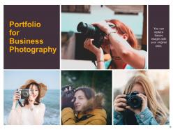 Business photography proposal template powerpoint presentation slides