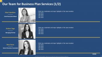 Business plan proposal powerpoint presentation slides