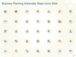 Business planning actionable steps powerpoint presentation slides