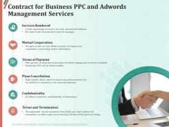 Business PPC And Adwords Management Proposal Powerpoint Presentation Slides