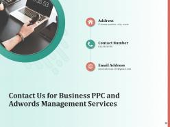 Business PPC And Adwords Management Proposal Powerpoint Presentation Slides