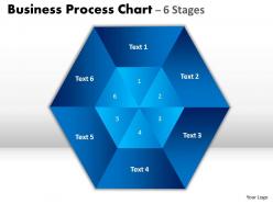 23057450 style cluster jagged 6 piece powerpoint template diagram graphic slide