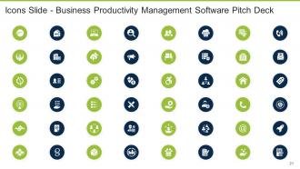 Business productivity management software pitch deck ppt template