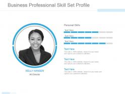 Business professional skill set profile powerpoint slide designs